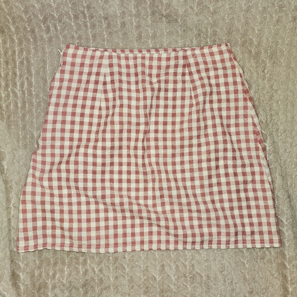 American Eagle Gingham Skirt sz S - Picture 3 of 6